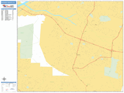 Hacienda Heights  Wall Map Basic Style